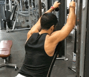 三角肌后束锻炼：V把下拉，助你加强背部肌肉